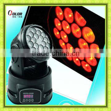 mini 18*3W RGB professional moving head light china stage lighting equipment