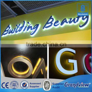Stainless steel backlit changeable led letter sign