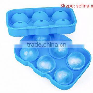 BPA-Free 6 Holes Silicone Whisky Ice Ball Maker photo-2
