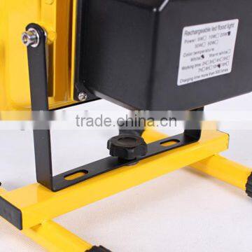 Aluminum Portable Outdoor 10w 20w 30w 50w Rechargeable Led Flood Light Emergency Led Work Lamp photo-5