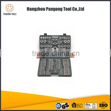 China 110pc alloy steel tap and die set hand berent tools kit