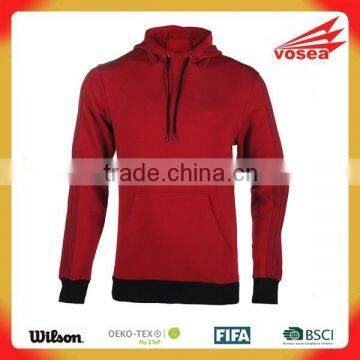 2015 newest online sports tracksuits high quality winter warm soccer jackets red long sleeve cotton full zip cheap jacket