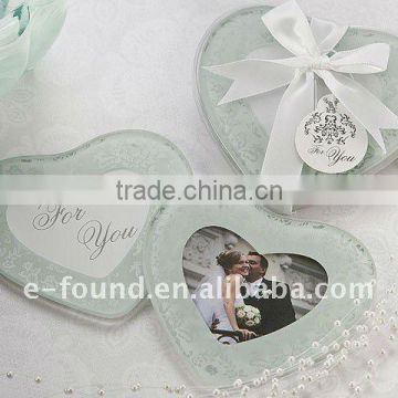 Heart Shape Glass Coaster