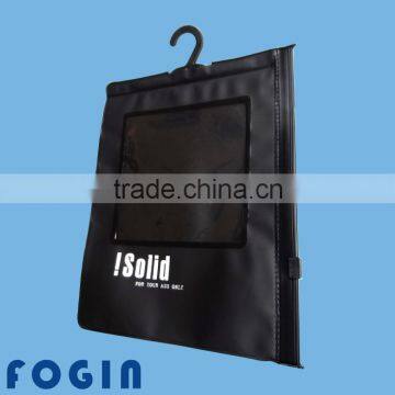 China suppliers PVC Hook Bag for underwear packaging and garment bag