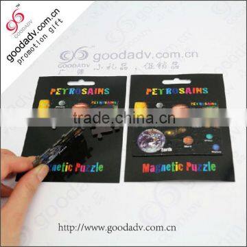 Personalized design die cutting magnet sticker fridge magnet puzzle