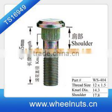 wheel knurl studs heavy wheel stud