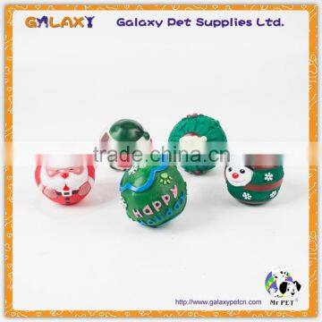 VT7038 Christmas Pet Toys Set With Cotton Rope/Soft Pet Toys for Christmas/ Plush Pet Toy Set