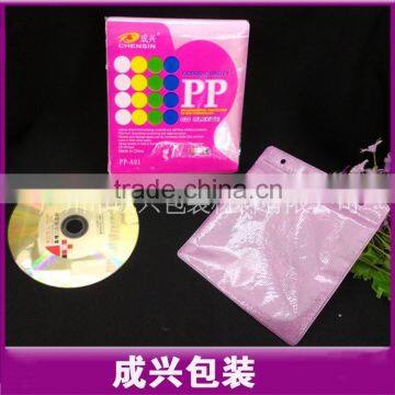 hanging sleeves dvd pocket sleeves chensin factory sale packing sleeves for dishes fulcolors dvd case plastic sleeve