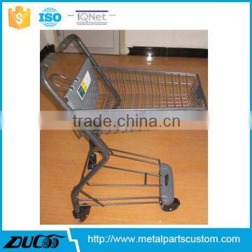 Promotion export to Japan stainless steel shopping push cart