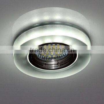 Crystal flat spotlight indoor round ceiling lighting colourful downlight led MR16 GU5.3 house decoration side lighting