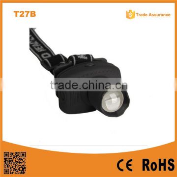 T27B 3 Modes LED Headlight Headlamp Flashlight Power By AAA Battery