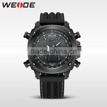 WEIDE watch men 2016 analog japanese movement silicone strap watch import china goods