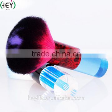 High Quality Synthetic Hair Cruelty Free Transparent Acrylic Handle Powder Brush Blush Brush