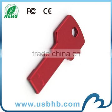 Promotional round hole RED Key Shape USB Flash Drive wholesale flash memory