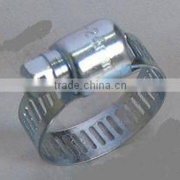 Worm drive hose clamp