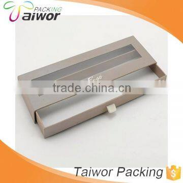 Hot Sale PVC Transparent Window Drawer Style Paper Packaging Box