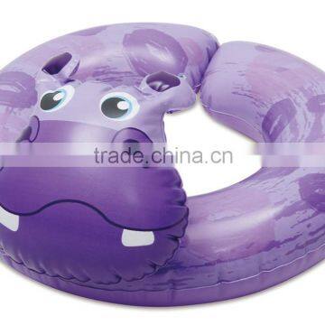 Animal kids swim ring, hippo kids swim ring, inflatable animal swim ring