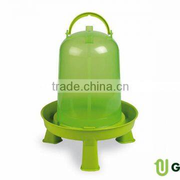Eco game birds drinker 5 litres with legs. Green lemon