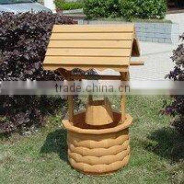 WOODEN WISHING WELL