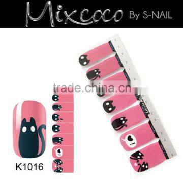 New arrive kawaii cartoon design nail sticker for girls