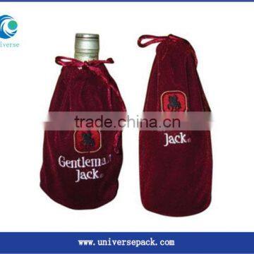 Wholesale Red Packing Bags Design Velvet Custom Logo Bag Export