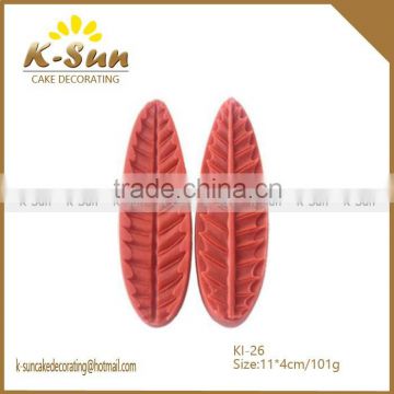 Wholesale silicone fondant mold Saw Blade leaves veiner mold cake decorating tools