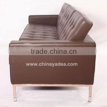 Furniture Leather Florence Knoll Three Seater Sofa in Office photo-3