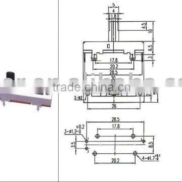 Slide potentiometer/Carbon potentiometer/potentiometer