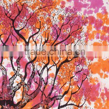 Tree of Life Tapestry Wall Hanging Twin Cotton Bedspread Green Bohemian Indian Tapestries Wholesale Exporter Bedding Single Dorm photo-3