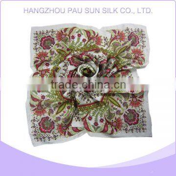 New type top sale 100% silk scarf 90cm x90cm