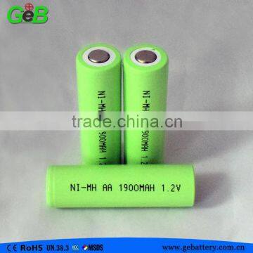 GEB 1.2V AA 1900mah Ni-MH rechargeable battery for power tool battery