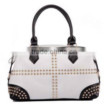 New arrival studed handbags brand designer shoulder bags