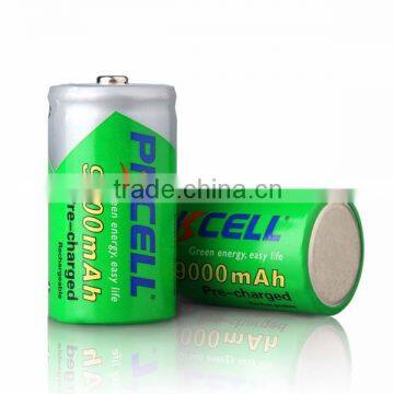 Multi-used Ni-MH low self discharge D size battery 1.2V 9000mAh