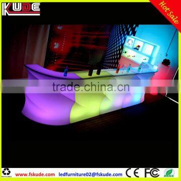 nightclub Light up plastic bar table counter with colors changing