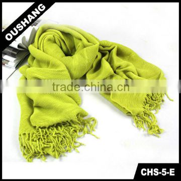 CHS-5-E Lady Knitted Retro Scarf Custom knitting mink fur shawl