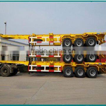 Skeleton Container Transport Semi Trailer on Sale photo-6