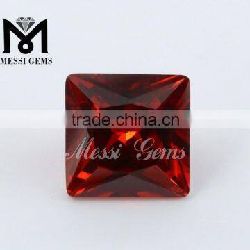 Top Machine Cut Wuzhou Hotsell Square Garnet AAA Cubic Zirconia