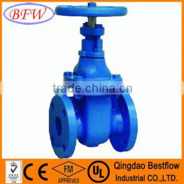 BS5150 ductile iron non rising stem metal hard-sealing gate valve pn10 pn16 pn25