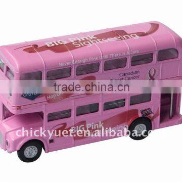 1:72 Die cast double decker bus model