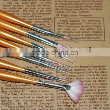 2014 high quality fashion makeup brushes nail brush set for skyists kolinsky hair copper nail brushes