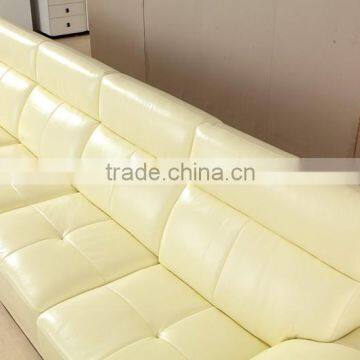 Modern Leather Sofa Lounge With Ottoman photo-2
