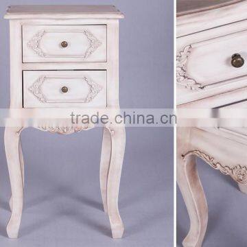 Rustic Furniture Bedside Table Night Stand Cheap White Nightstand photo-6