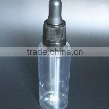 Multicolor 50ml perfume medicine e liquid dropper bottle with childproof rubber cap and glass pipette