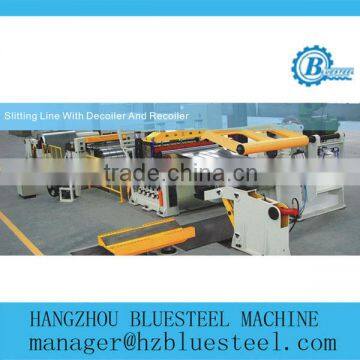 steel coil slitting line with decoiler and recoiler