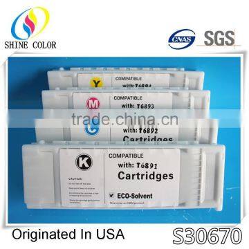 Eco Solvent Compatible Ink Cartridge for Epson S30670 USA Printer Not Pigment