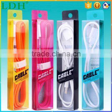 Mobile Phone Flex Data Cables + PVC packaging paper boxes