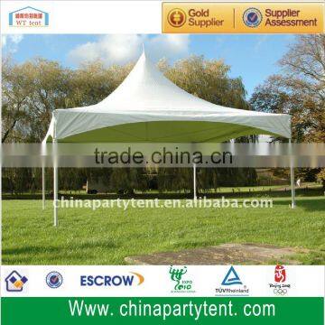 White PVC high top spring top marquee garden gazebo tent