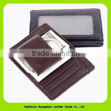 15018 2015 Wholesale Custom luxury leather money clip