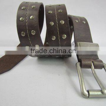 fashion rivet studded jeans belt for men