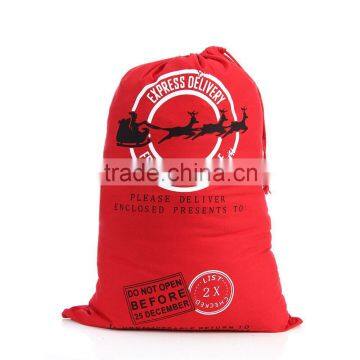 Monogram Christmas Burlap Santa Sack photo-5